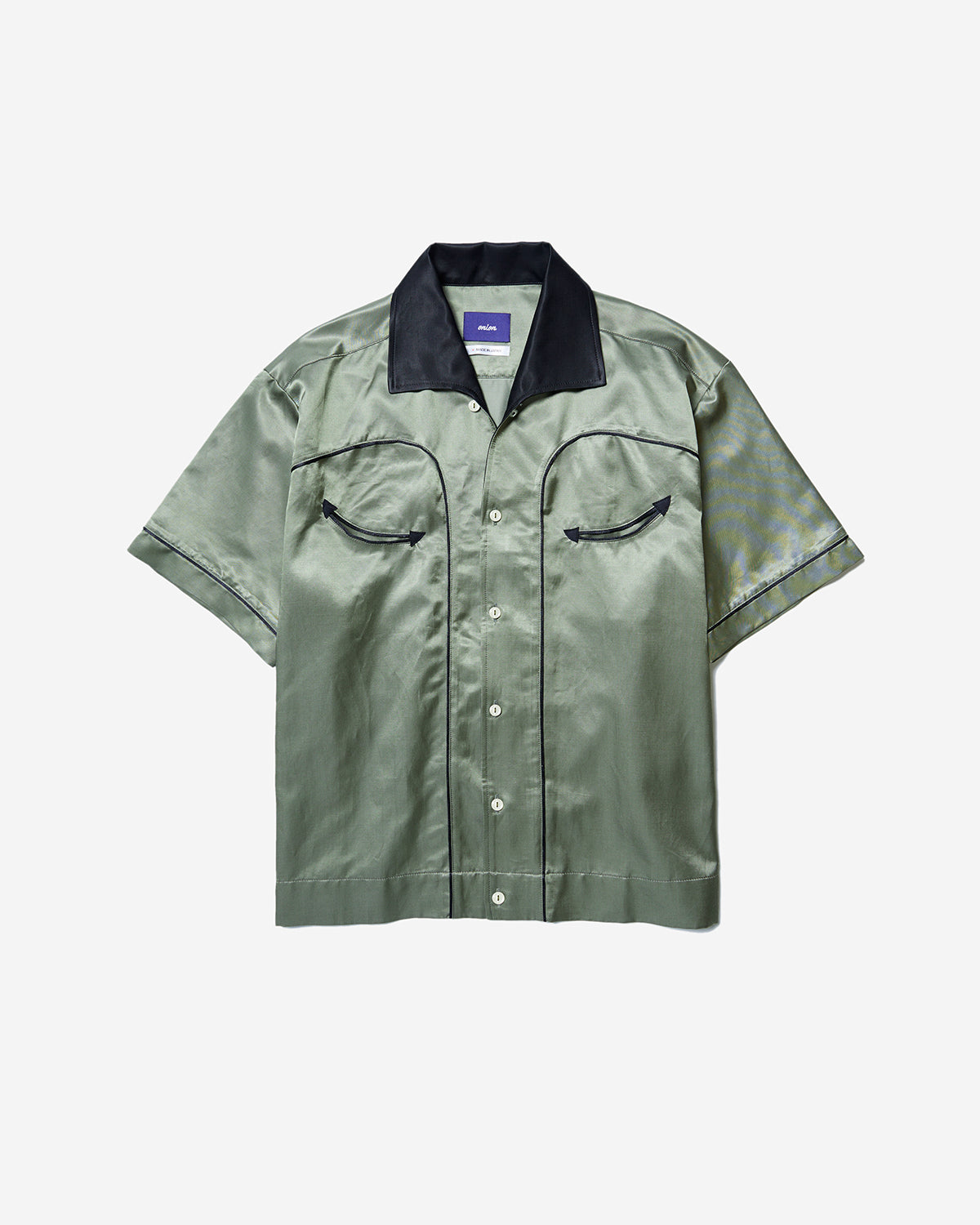 Made in Japan - Weaver Bowling Shirt - Gold/Black – onionbkk.com