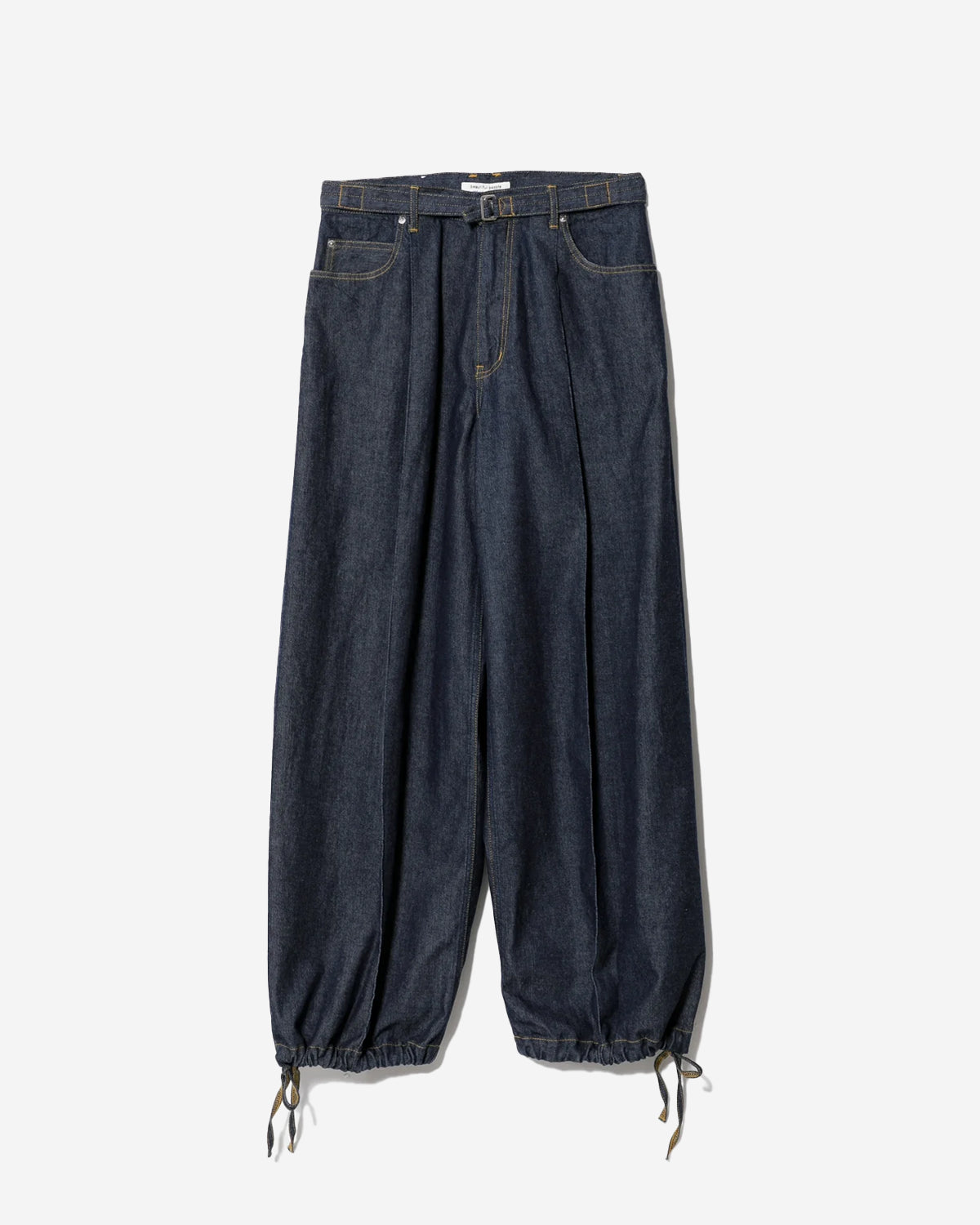 Left Hand Twill Denim One Tuck Wide Pants - Indigo – onionbkk.com