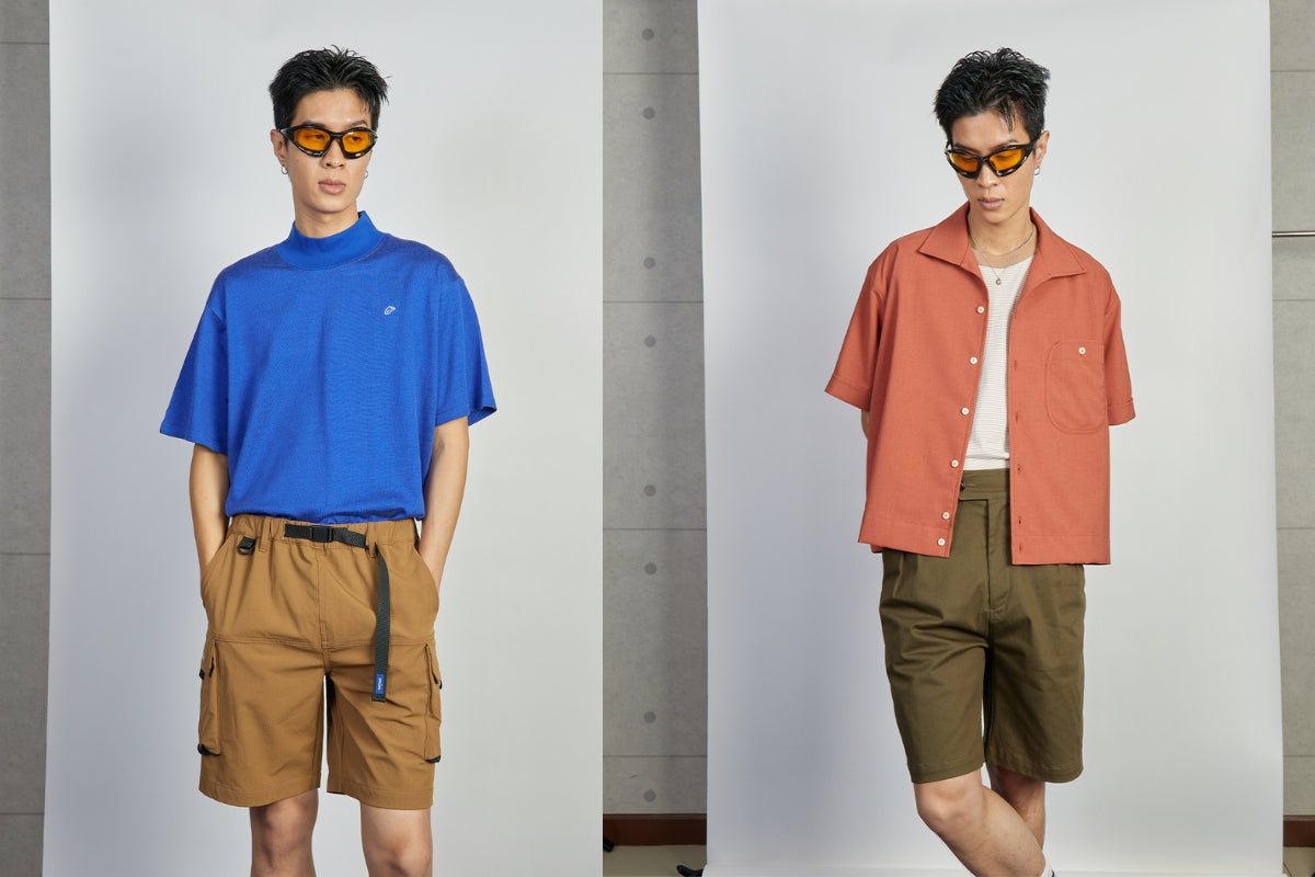 Onion’s in-house collection - Open Collar Shirt , Mock Neck T-Shirt