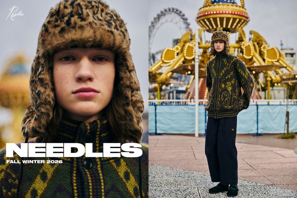 ดรอปสองจาก NEEDLES FW26: Poly Smooth, Heavy Twill, Sulfur Dye Duck จากโตเกียว