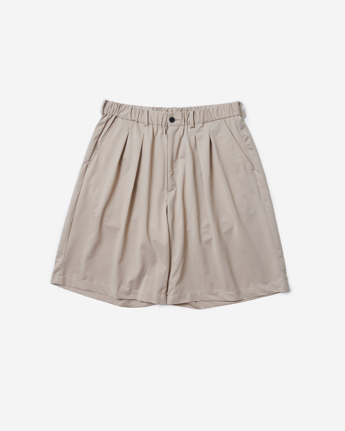 46G Pintuck Shorts  - Beige