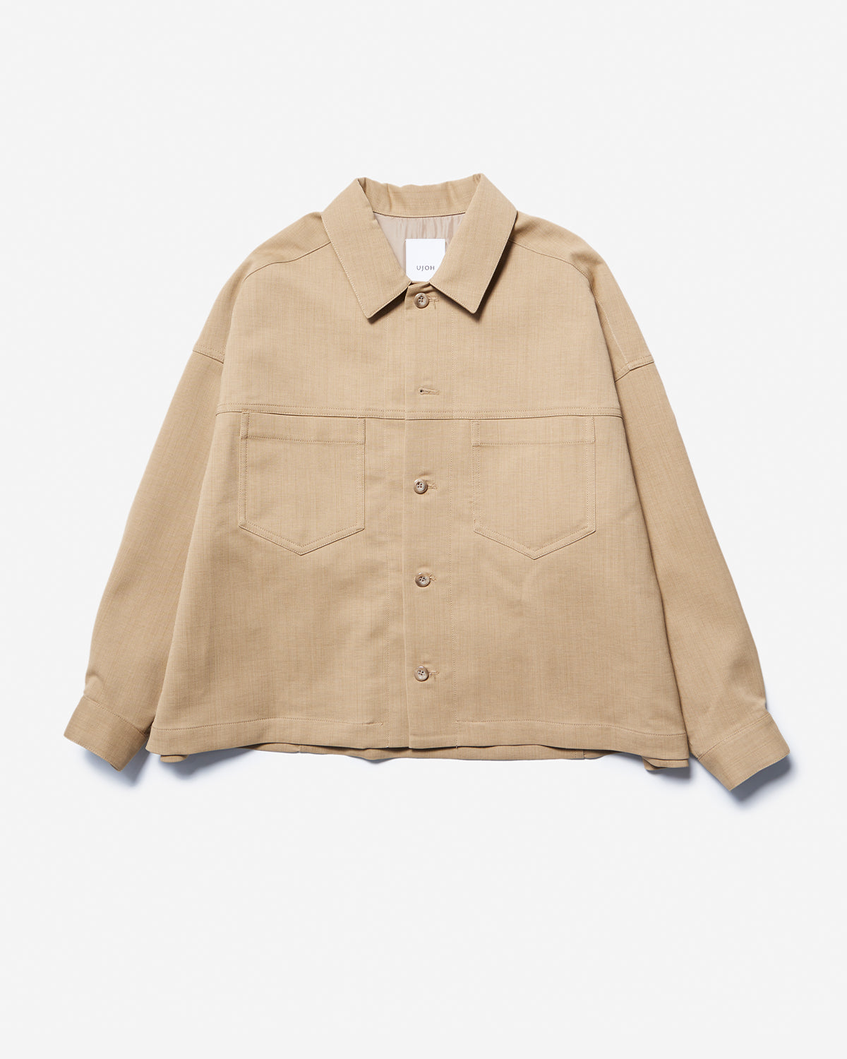 Cropped BOX Blouson - Beige
