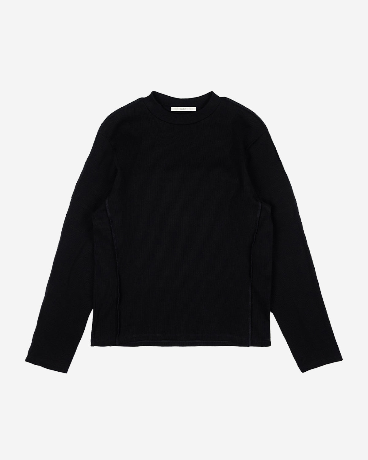 Frederick LS rib T-shirt - Black