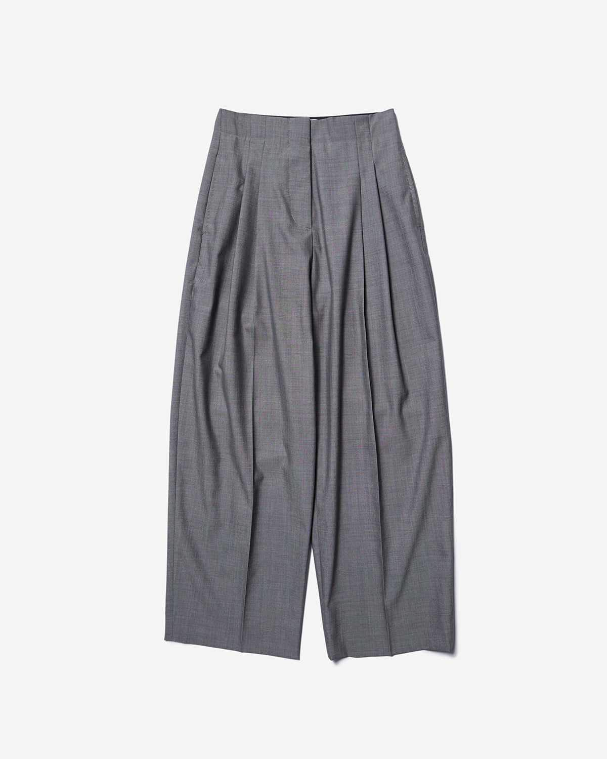 Lira - Double Pleat Pant - Warm Grey