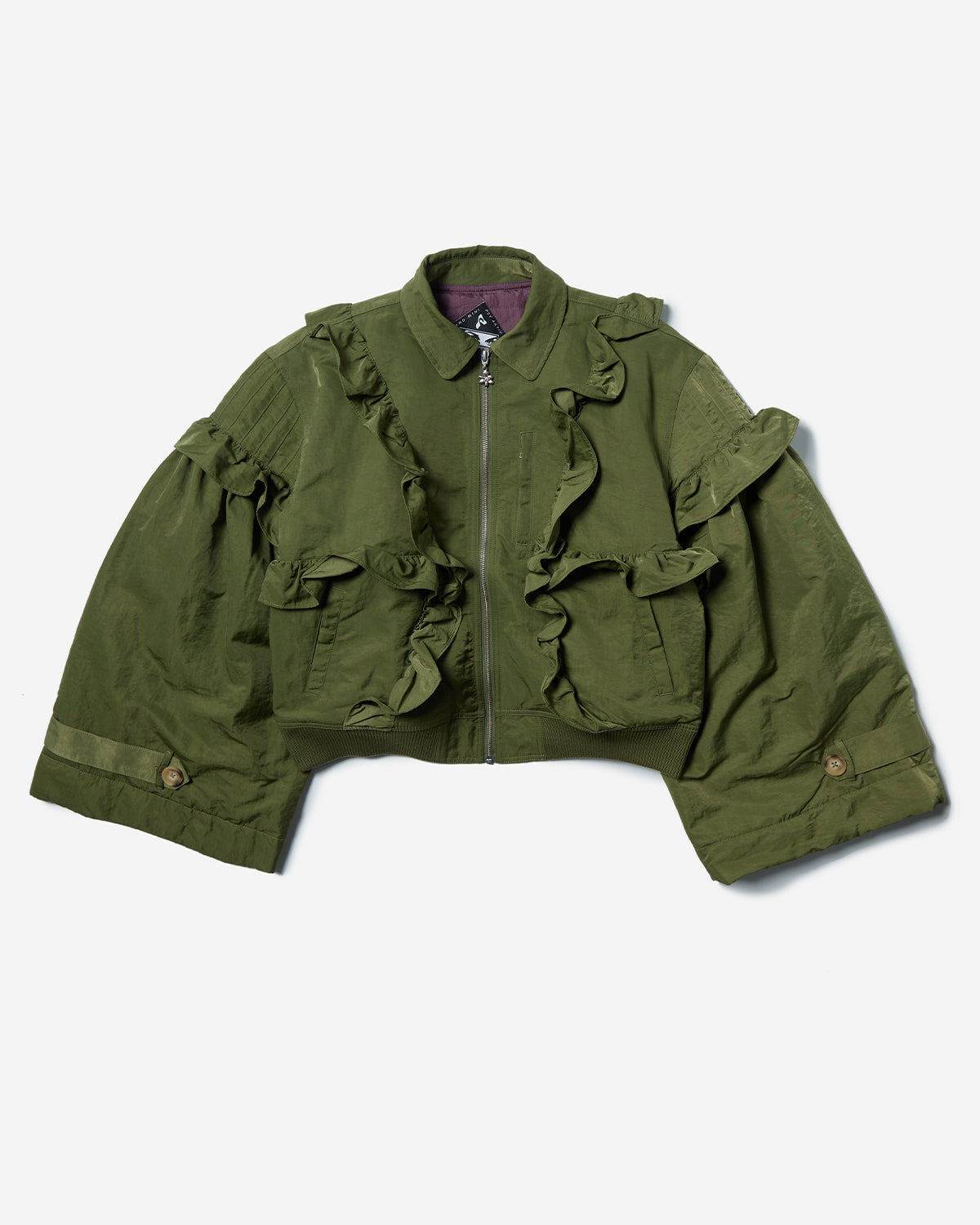 Thistle Frill Bomber - Artichoke