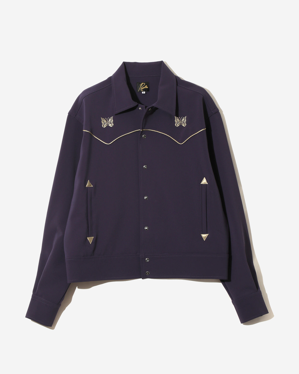 Piping Cowboy Jacket - Poly Double Cloth - Purple