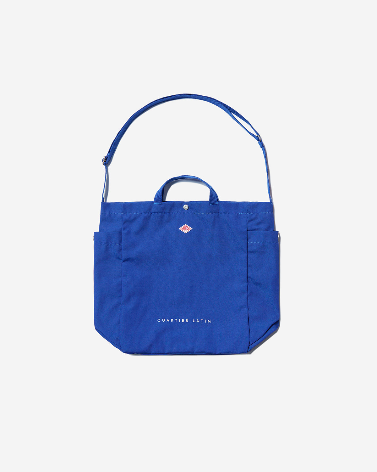 Quartier Latin - Canvas 2Way Tote Bag - Oriental Blue White