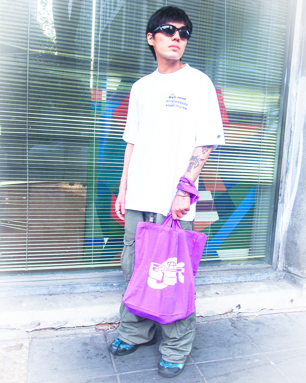 Logo Tote Bag - Purple