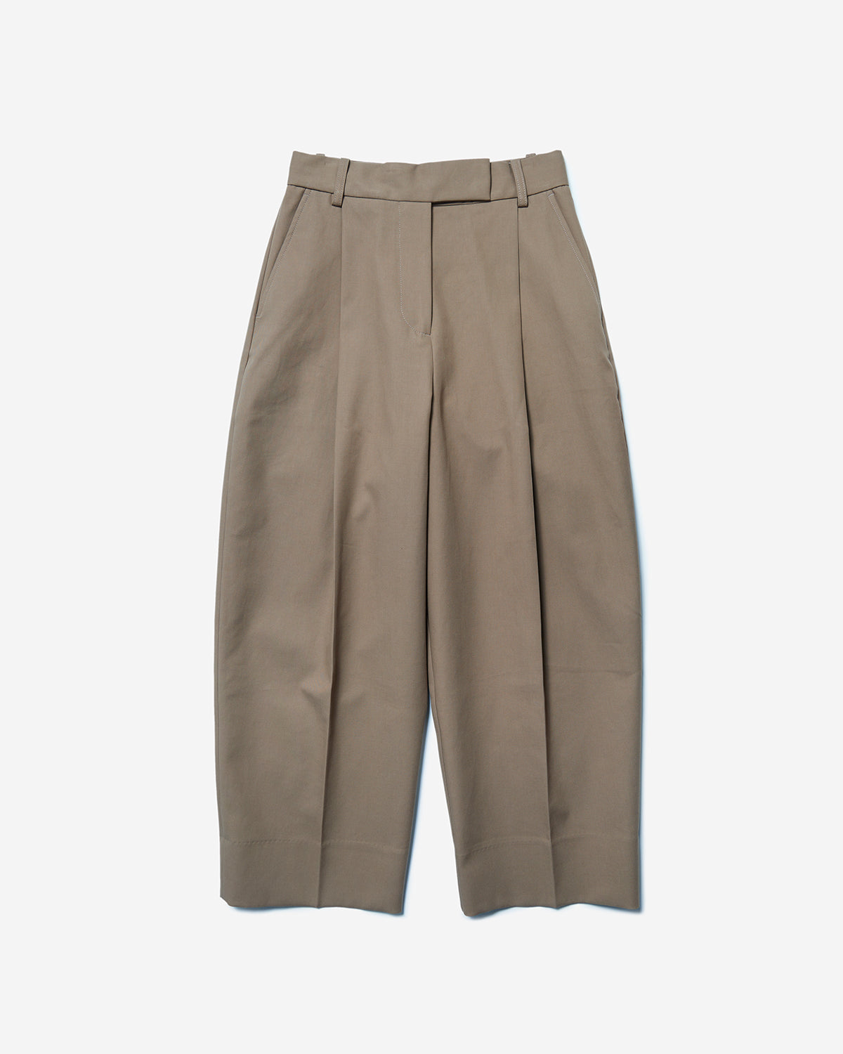 Nasser - Double Pleat Wide Leg Pant - Birch