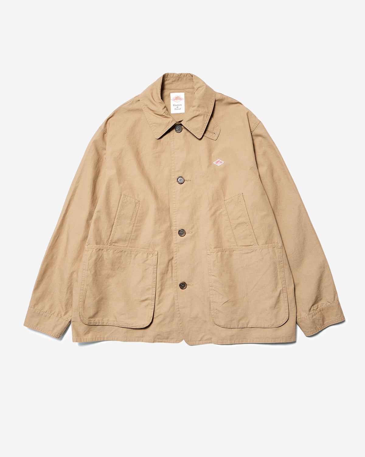 Mens Downproof Work Jacket - Light Beige