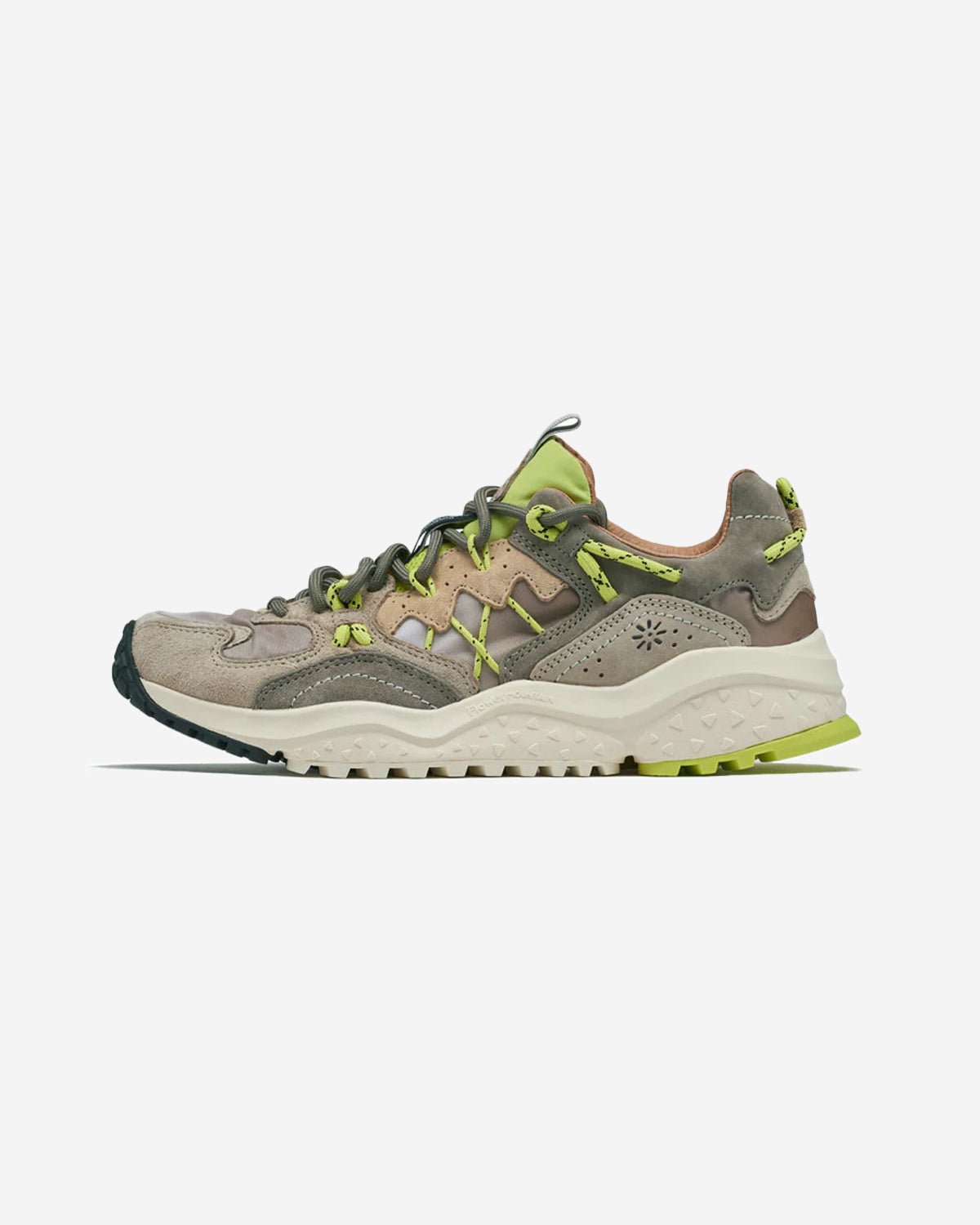 Yamabushi - Suede / Nylon Ripstop Taupe-Lime