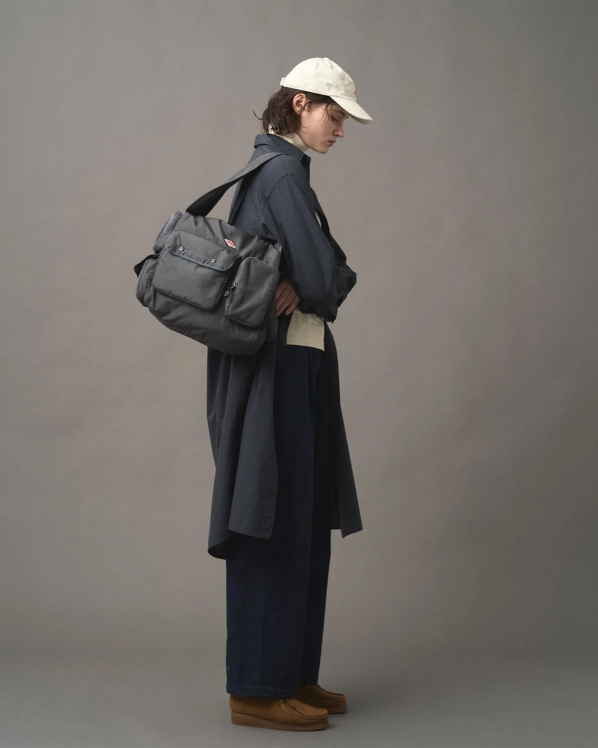 La Defense - Polyester Taffeta Shoulder Bag - Olive White