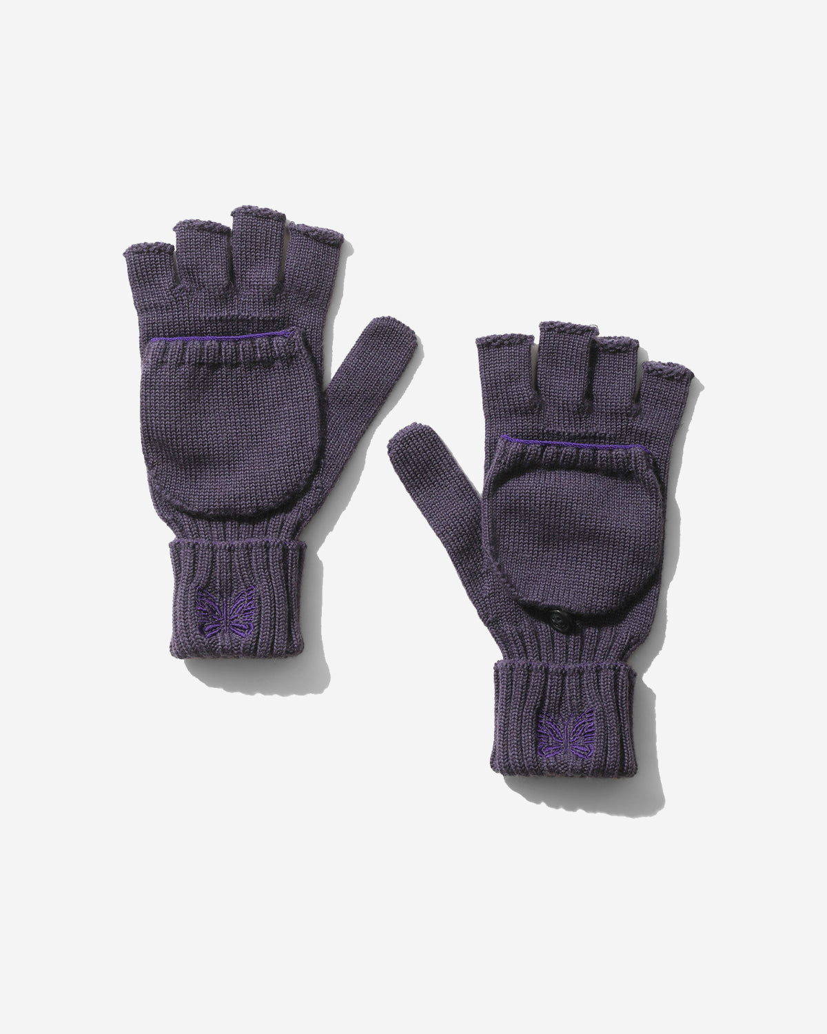 Convertible Glove - Merino Wool - Purple