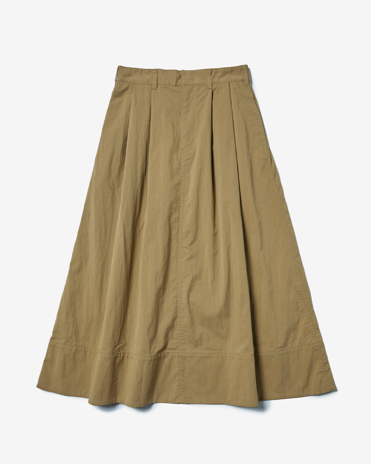 Womens CN Typewriter 2Tuck Skirt - Dk.Beige