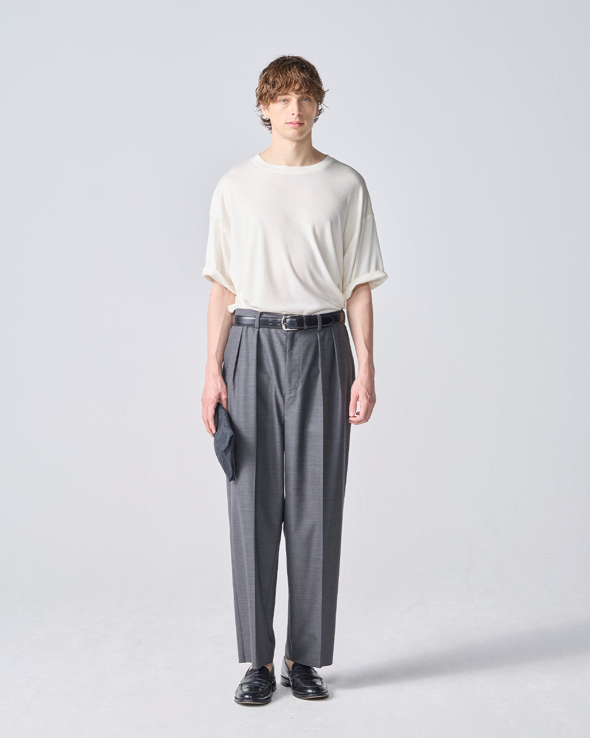 06WGPT - 2 Tuck Trousers - Gray