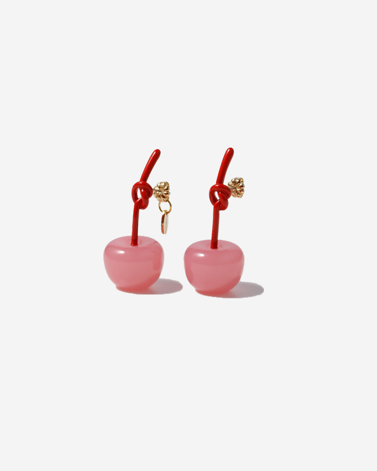 Edit Play Cherry Earrings - Pink / Red