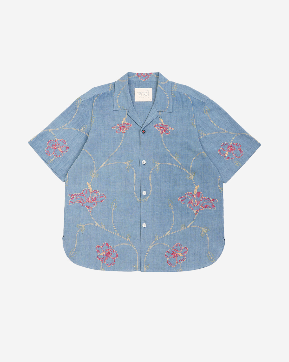 Ronen - Over Sized Camp Collar SS Shirt - Light Indigo