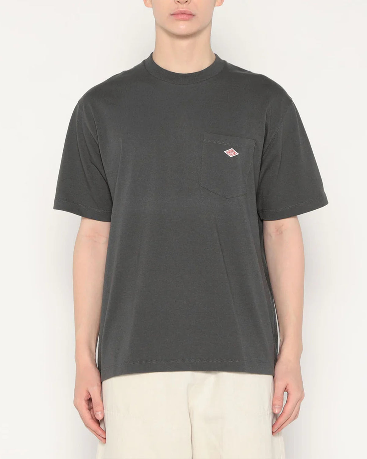 Mens Short Sleeve Pocket T-shirt - Coal Grey