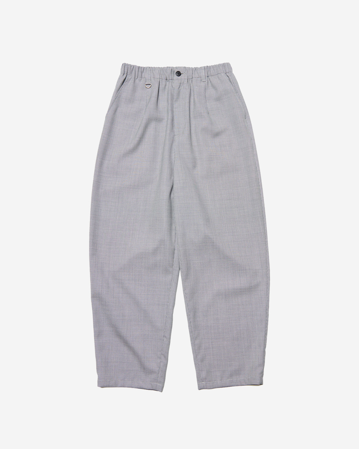 Washable Summer Wool Tapered Bold Pants - Hounds Tooth