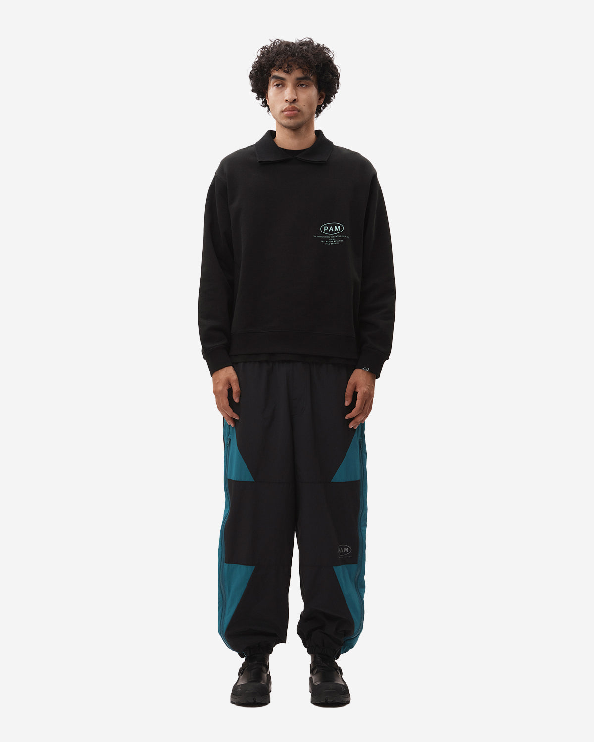 Aktiv-8 Trackpant - Black Teal