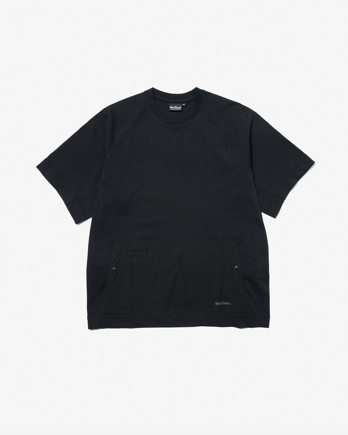 Kangaroo Pocket Tee - Black