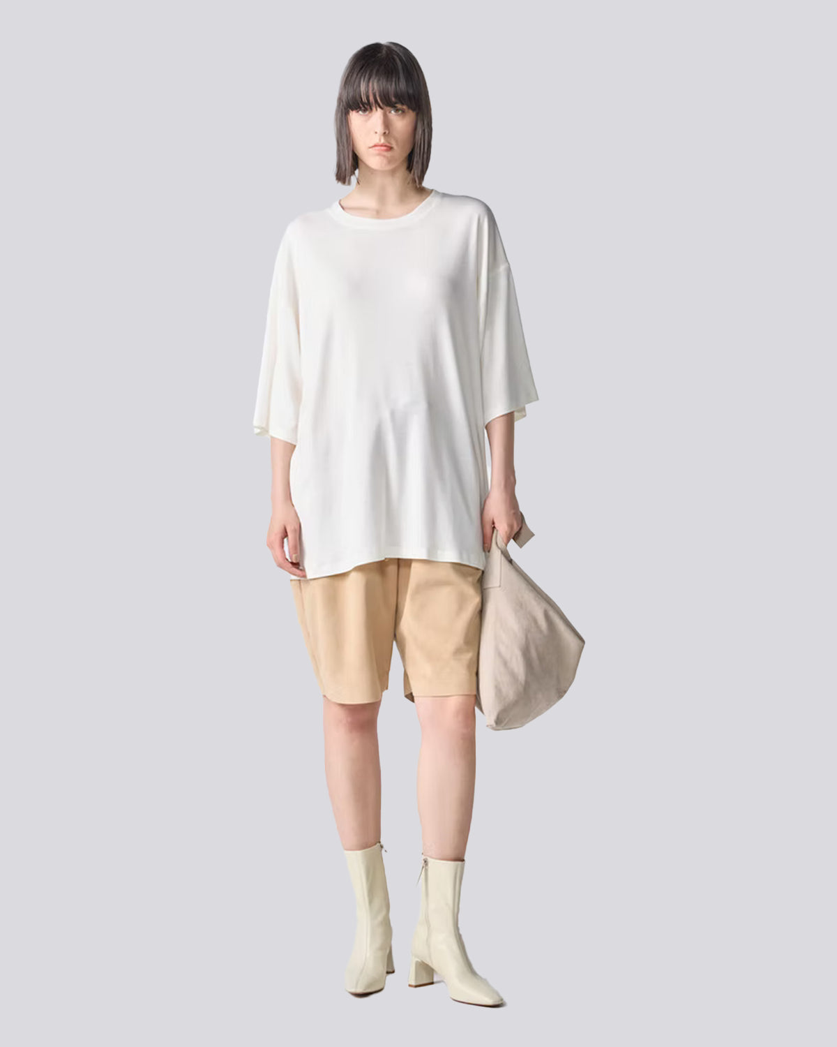 06WWCU - S140's Crew Neck T - Off White