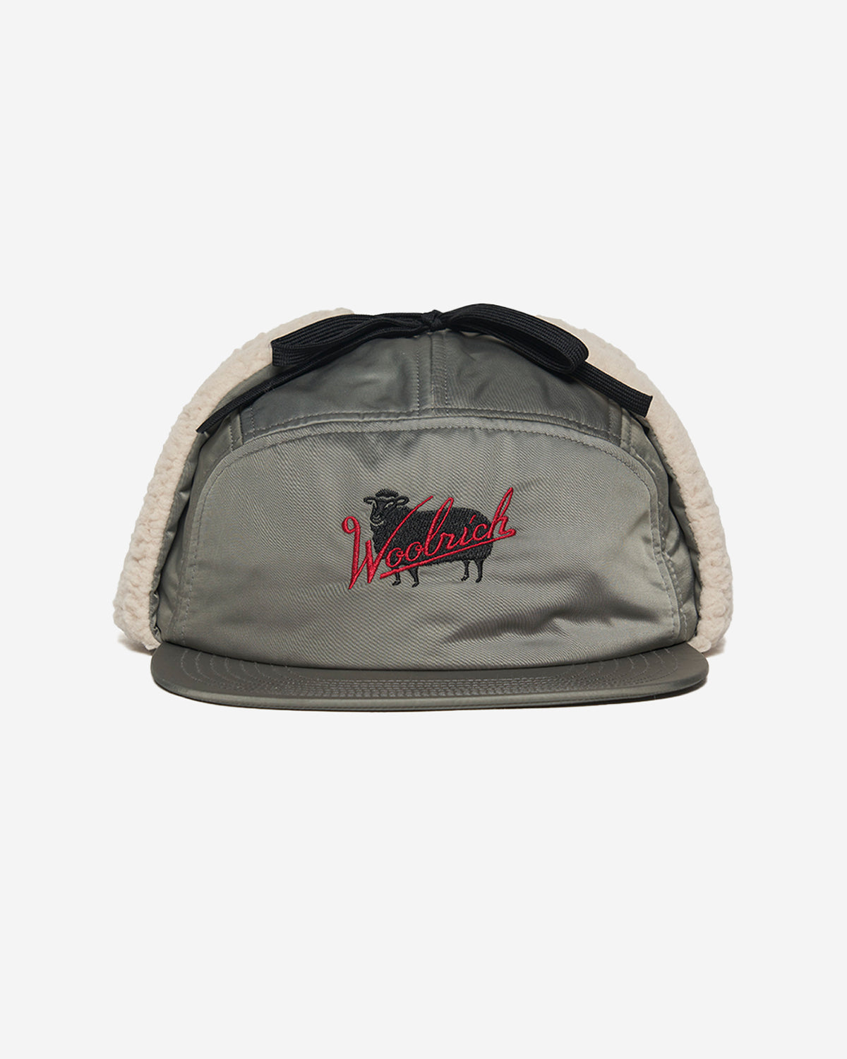 Satin Boa Earflap Cap - Sage