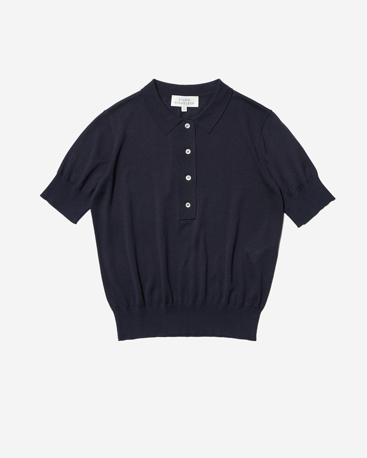 Tolsa - Knitted Polo - Dark Navy