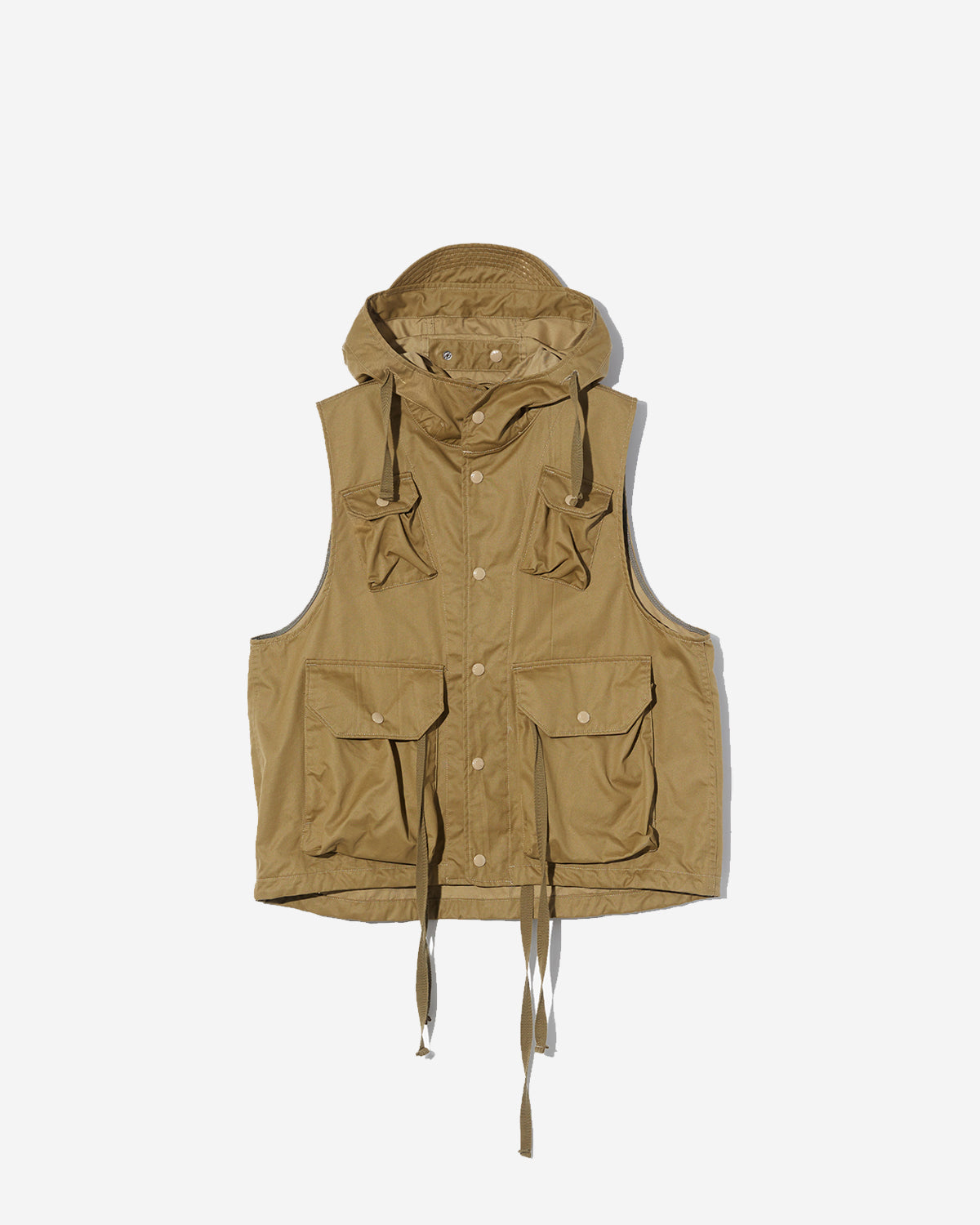 Field Vest - Khaki Coated Nyco Twill
