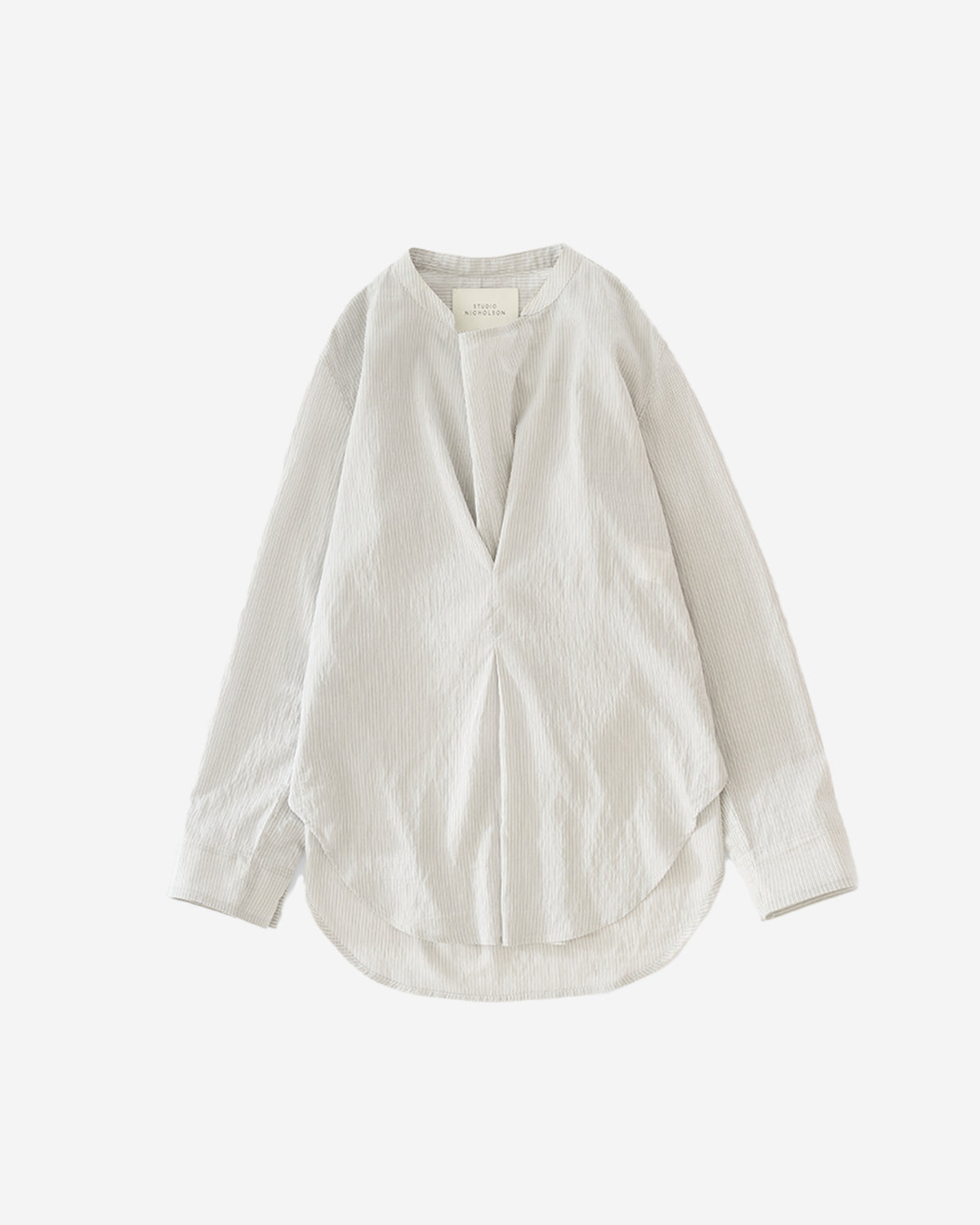 Pampa - Inverted Pleat Top - Chalk Stripe