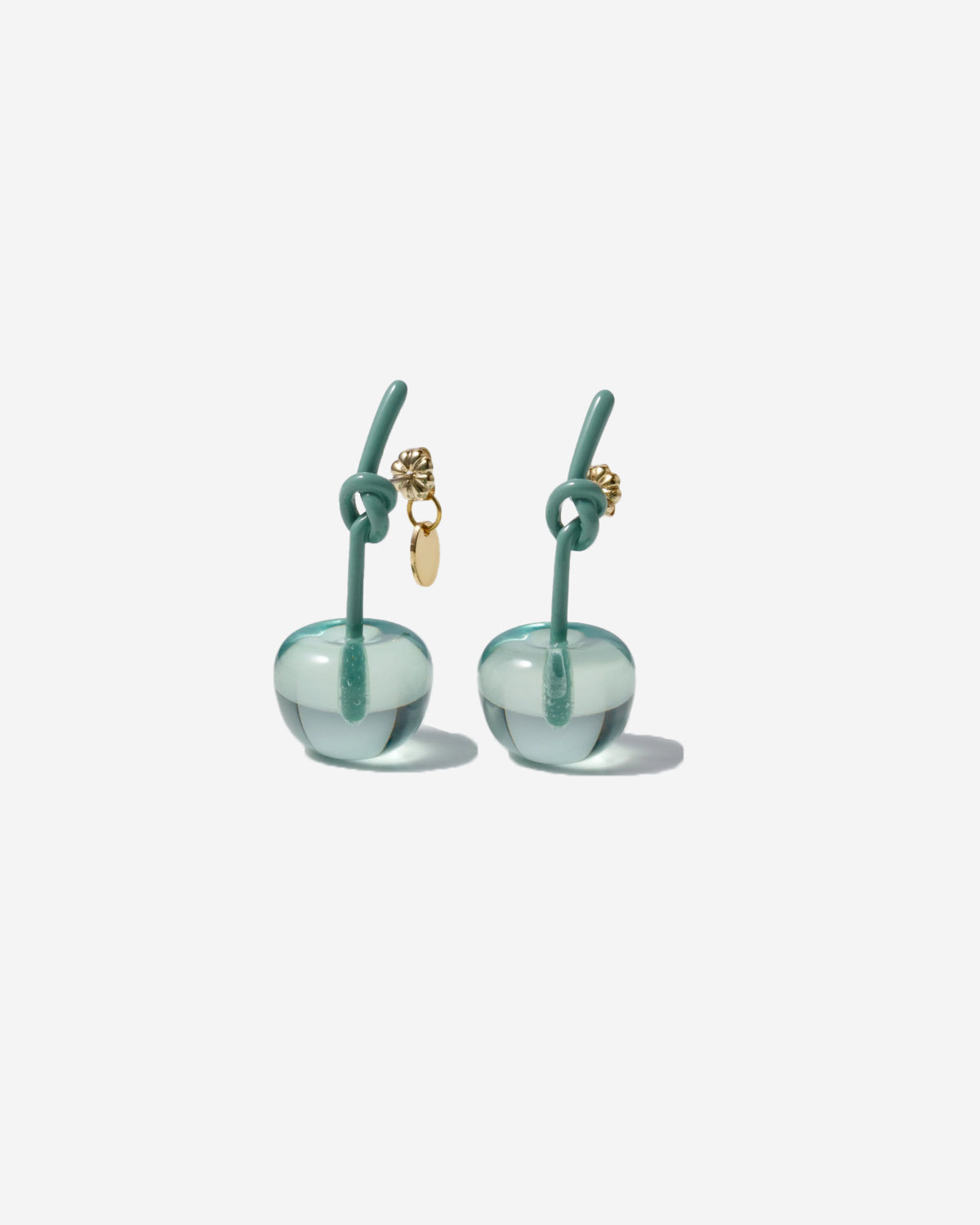Edit Play Cherry Earrings - Green / Green
