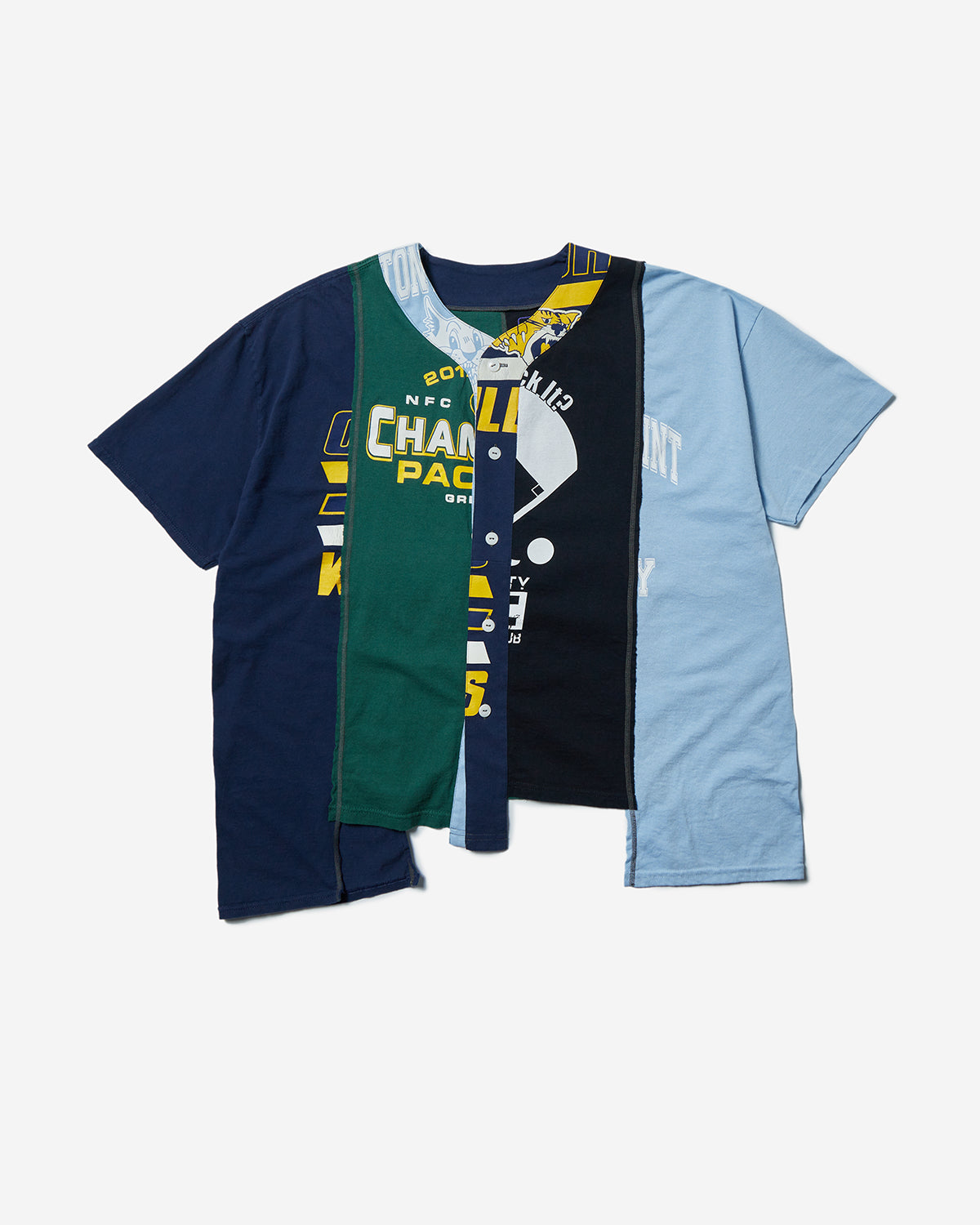 4 Cut Wide Baseball Tee - Collage - Assorted