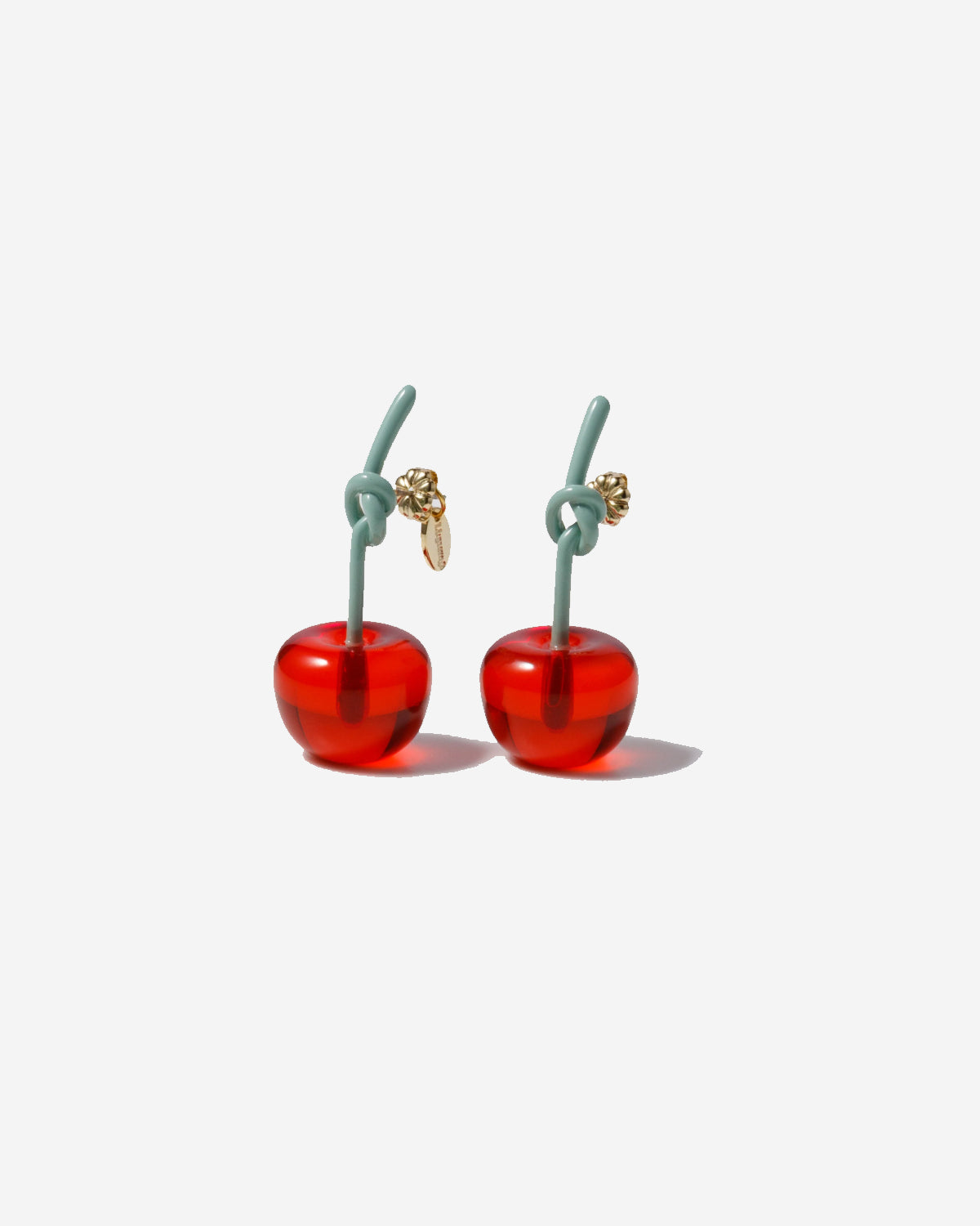 Edit Play Cherry Earrings - Red / Green