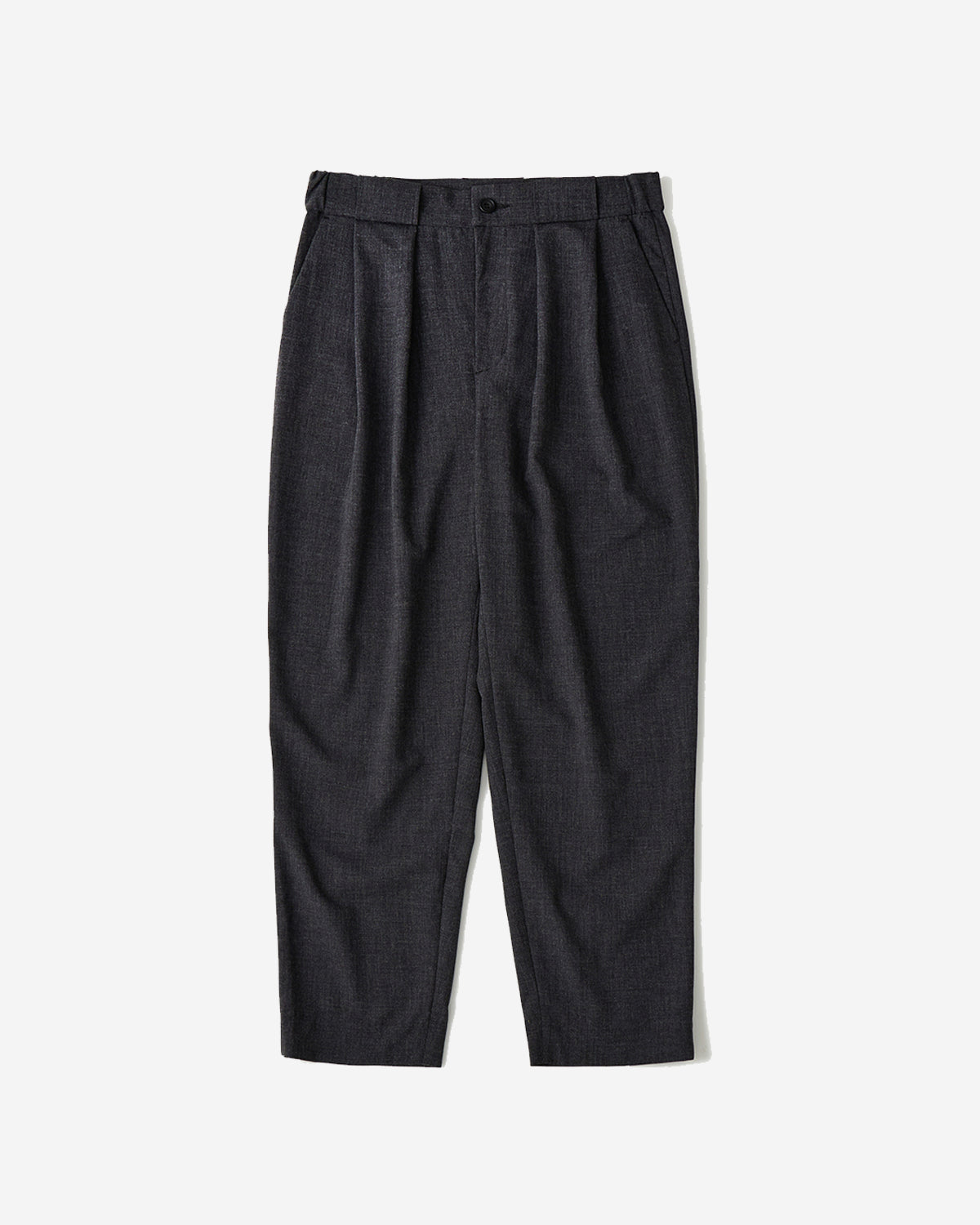 2 Tuck Pants - Charcoal