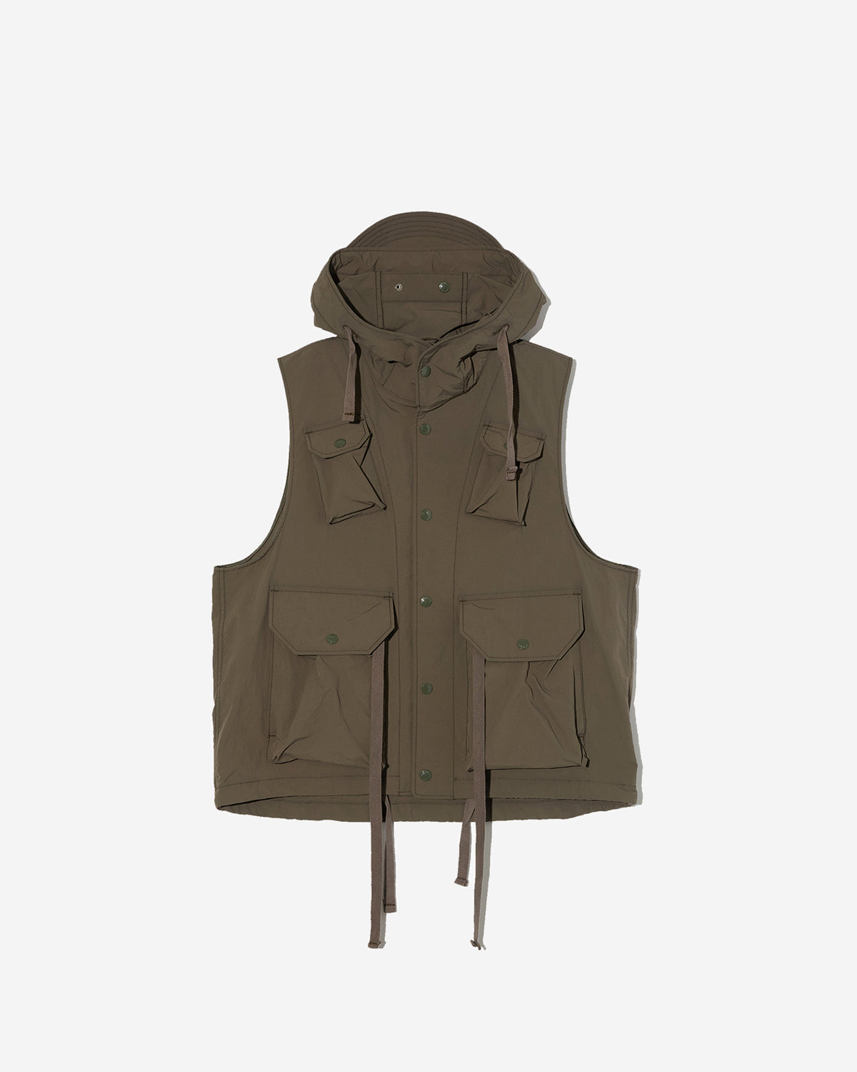 Field Vest - Olive Polyester Taslan