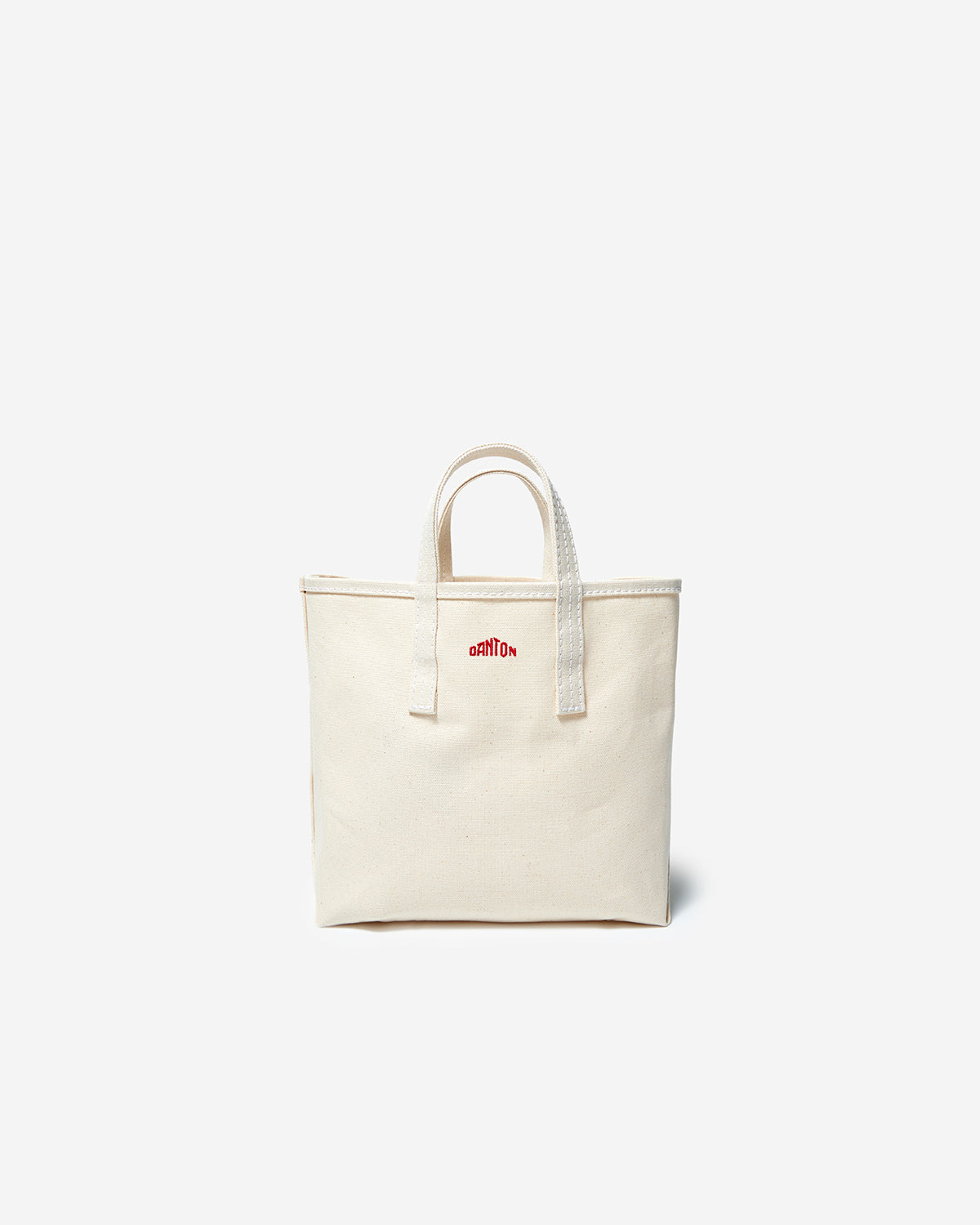 Vosges Moyen - Cotton Canvas Tote Bag - Ecru Red