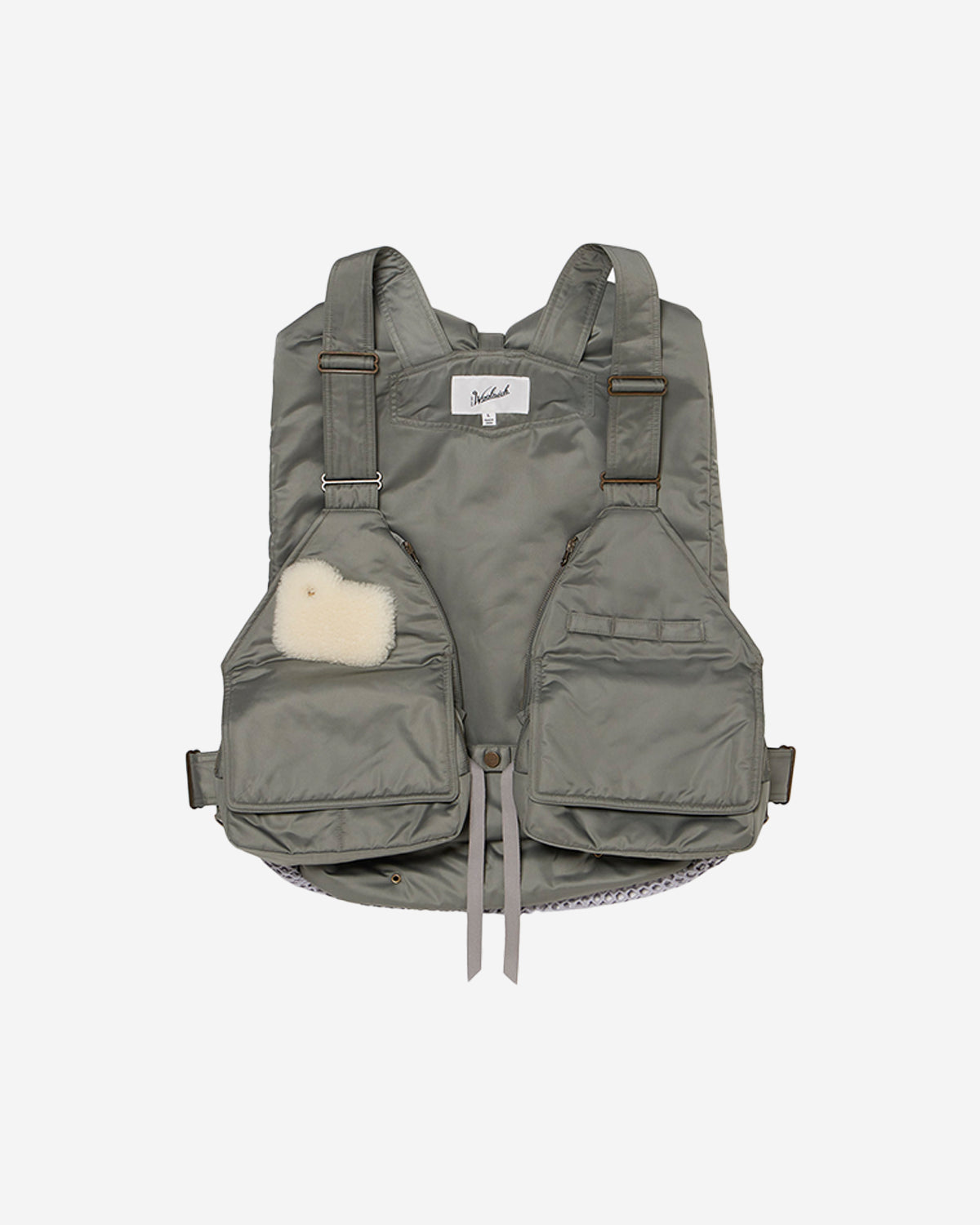 High Count Satin Fishing Vest - Sage