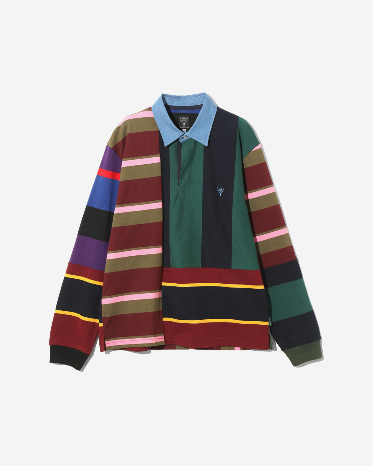 Rugger Shirt - Cotton Plainstitch  - Crazy Pattern B