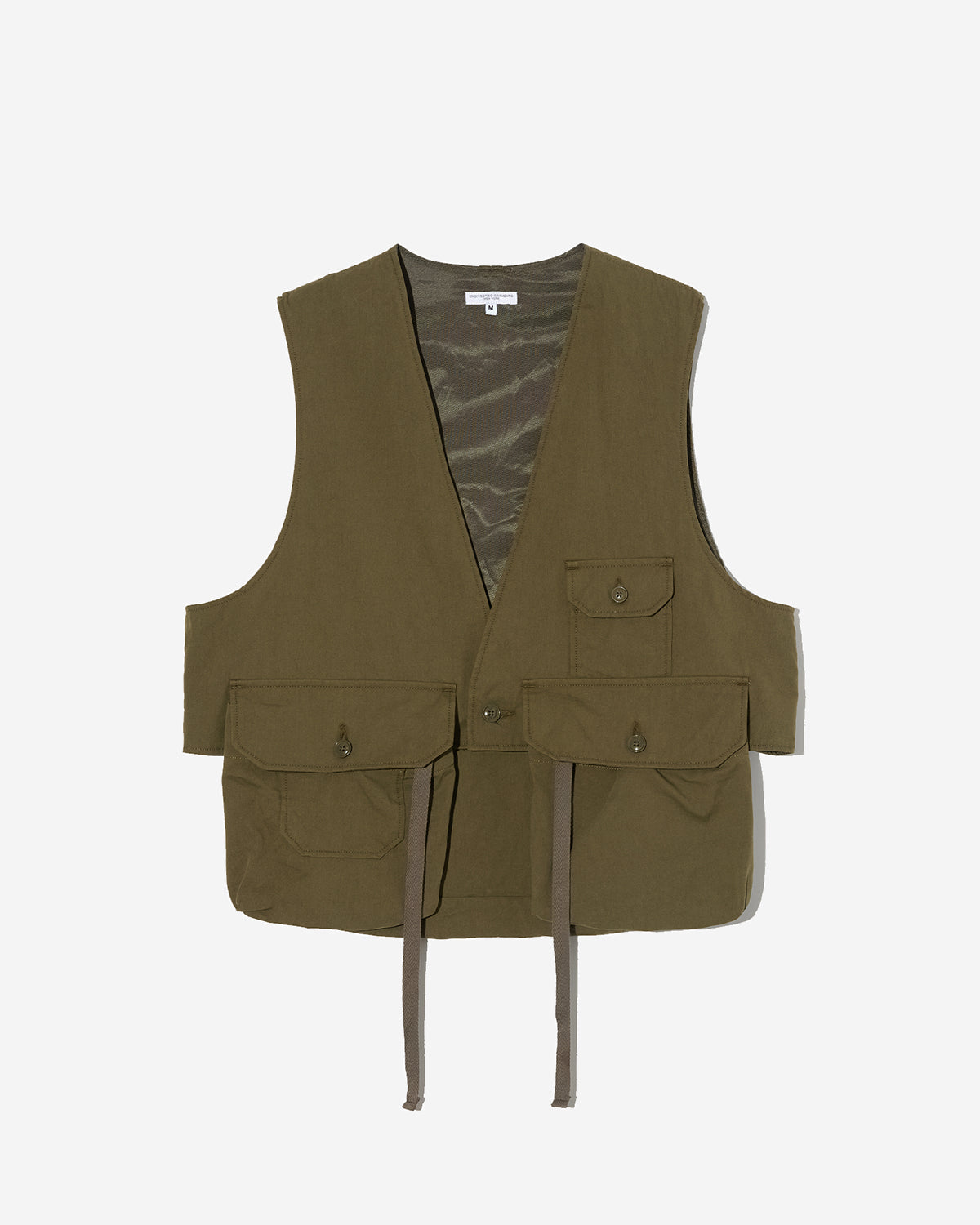 Fowl Vest - Olive Cotton Sanded Cloth