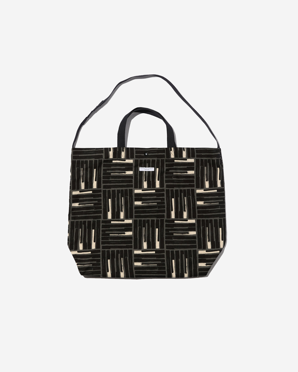 Carry All Tote - Black CL Tile Print Canvas