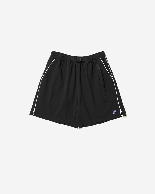 Solar - Belted Piping Shorts - Black