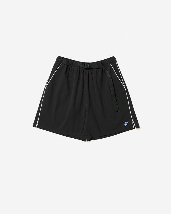 Solar - Belted Piping Shorts - Black