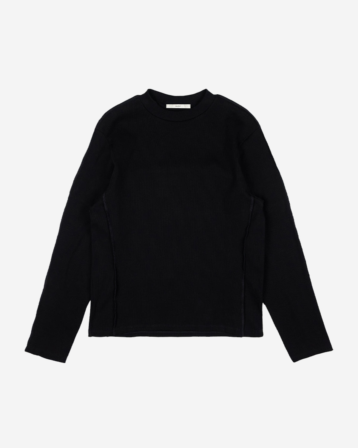 Frederick LS rib T-shirt - Black