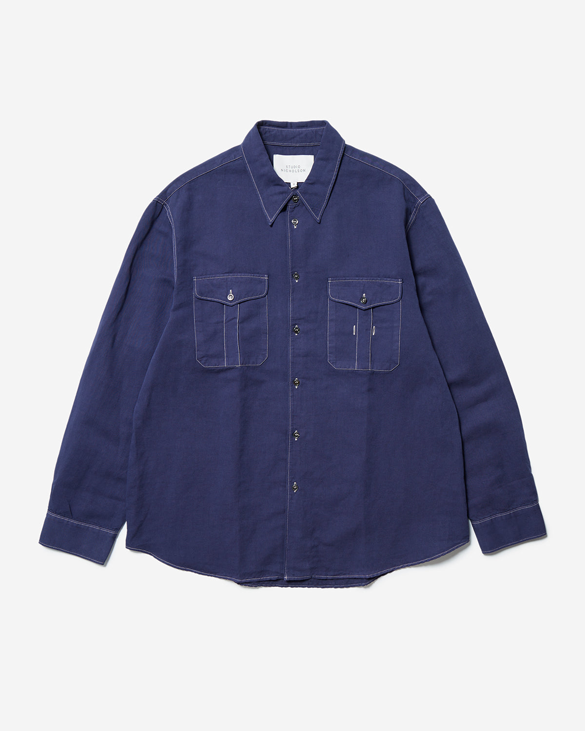 Louro - Utility Pocket Shirt - Indigo