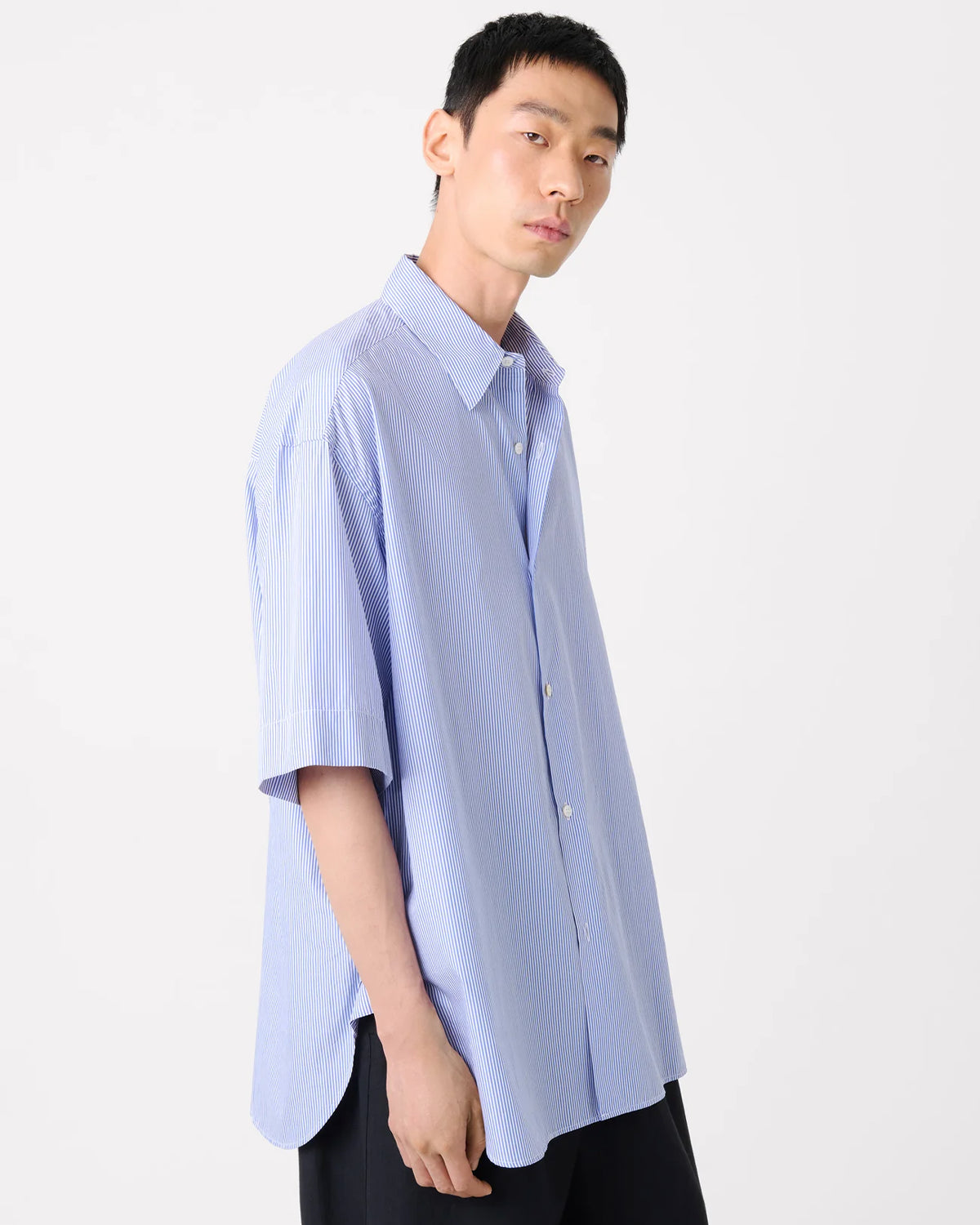 Sorono - Short Sleeve Shirt - Blue And White