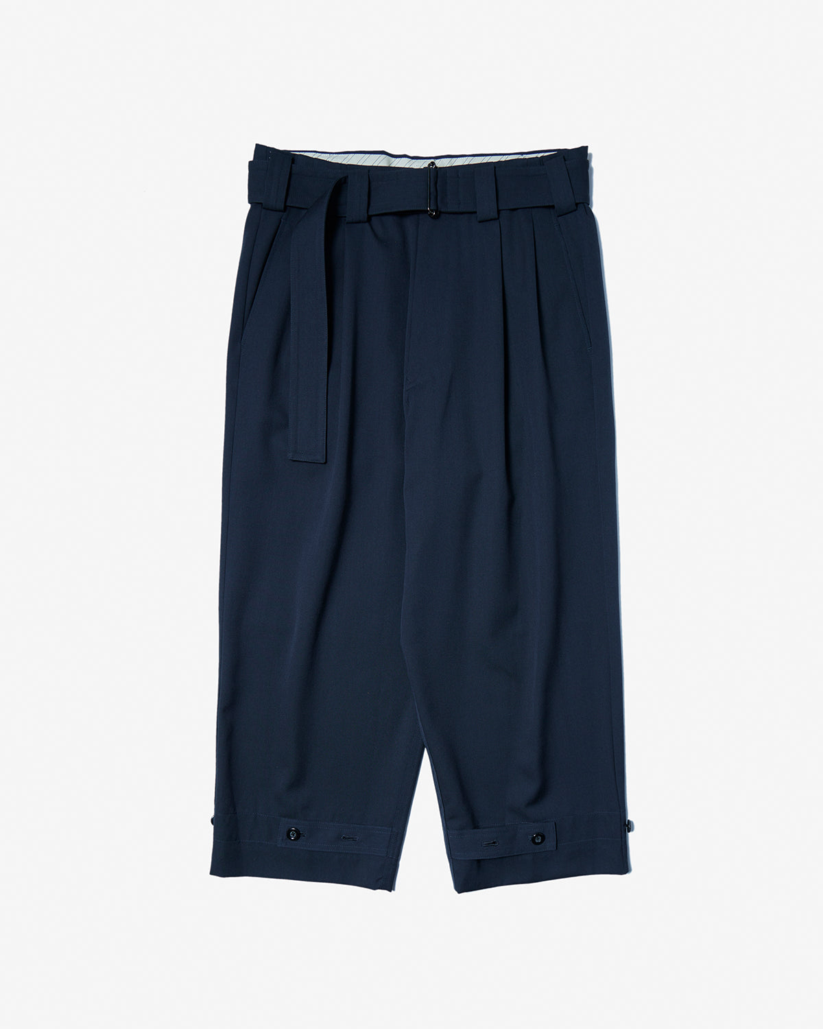 Tab Belt Pant - Grayish Navy