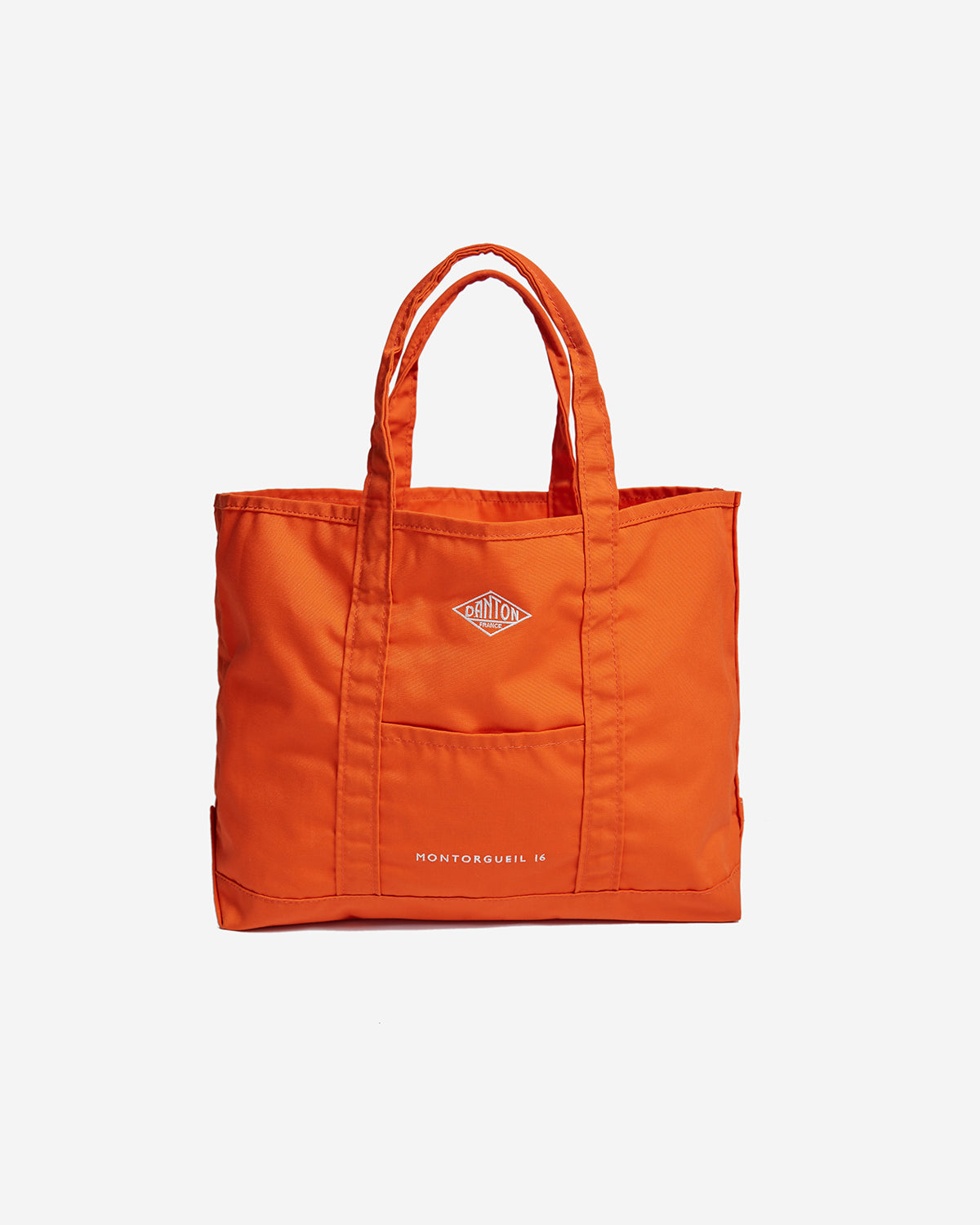 Montorgueil - Canvas Marche Bag - Orange Off White