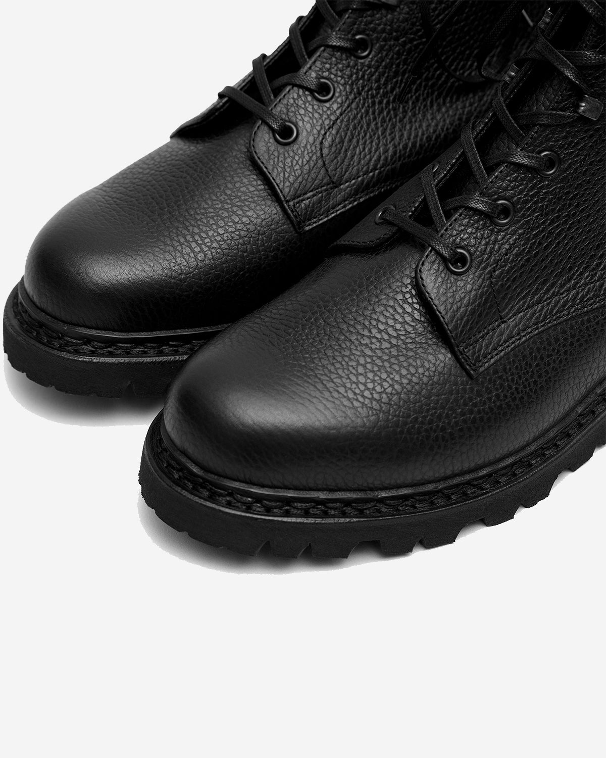 Bergy - Paraboot for Arpenteur Grained Calf Leather Shoes - Black