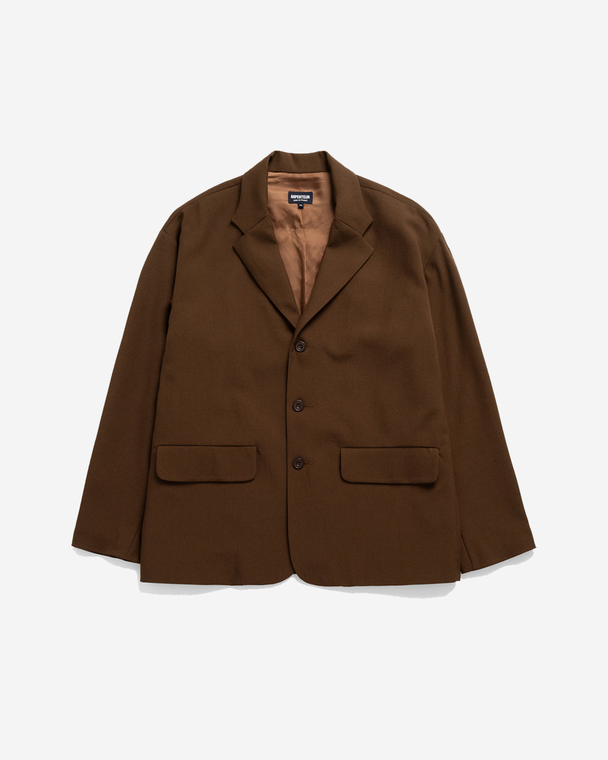 Fox J - Lined Blazer Wool Gabardine - Tobacco