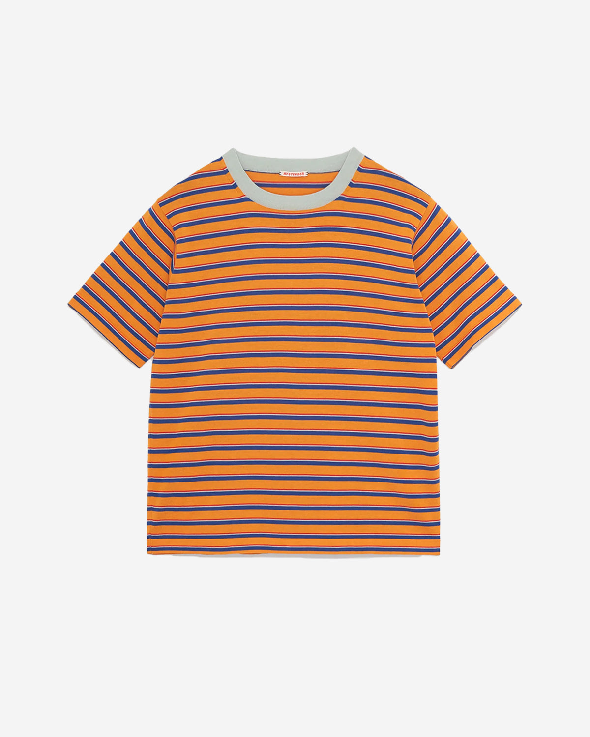 Striped Centre Tee - Orange Tempo Stripe